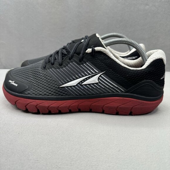 Mens Size 9.5 Altra Provision 4‎ Shoes Black / Red Running Athletic FootShape